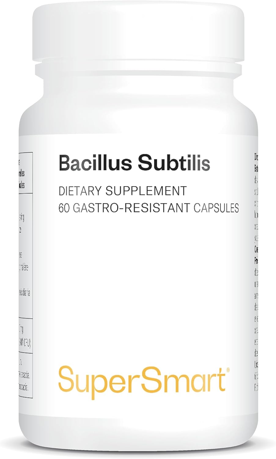Bacillus Subtilis - Improves Natural Defenses - Vegan - SuperSmart | 3.1 Billion CFU - Contributes to the fight against pathogenic bacteria and micro-organisms - Image 2