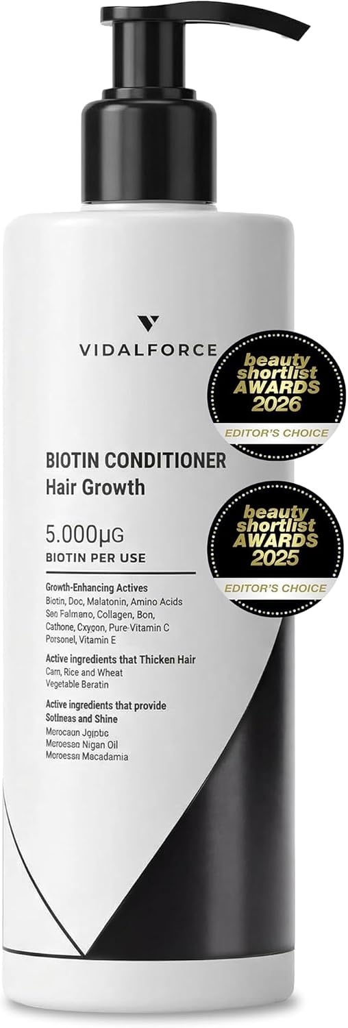 Biotin Conditioner for Hair, Collagen, Argan Oil, Jojoba Oil and Macadamia Oil with 18 Vitamins for Hair I Prevents and Helps Reduce Hair Loss XXL 400ml - Image 2