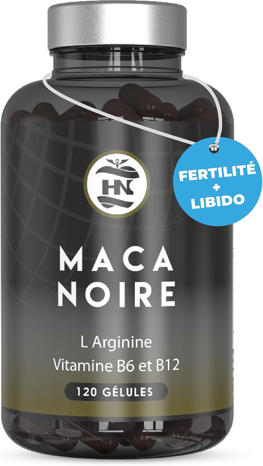 Black Maca Extra Strong 24000mg - 120 Capsules - Black Maca Extract 20:1 Improves Performance Men and Women Macca L-Arginine, Zinc, Vitamin B6 and B12 for Fighting Fatigue and Stress Oxidant - Image 2