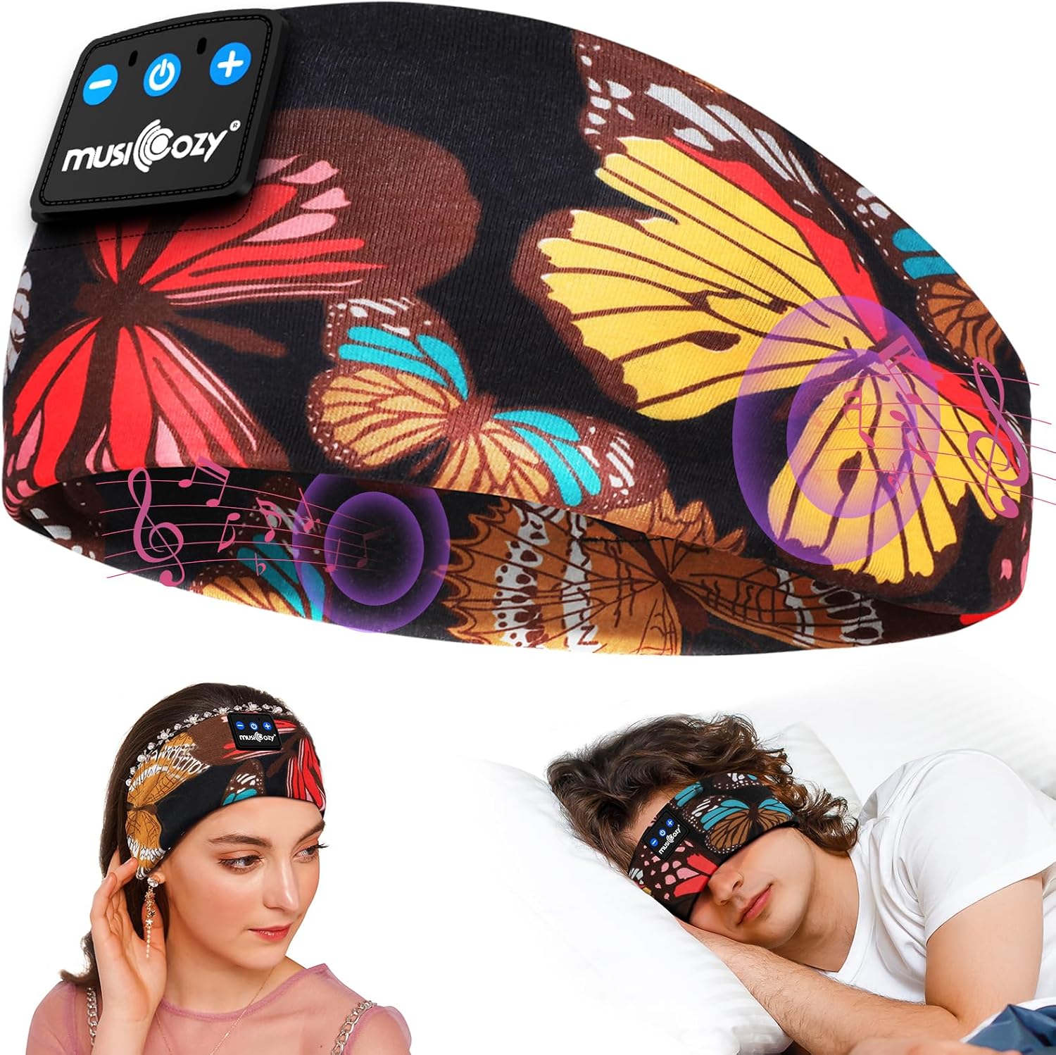 Bluetooth Sleep Headband, Headphones for Sleeping, Ultra-Thin Wireless Sleep Headphones for Side Sleepers, Optimal Comfort, HD Sound Quality, 14 Hours of Battery Life, Sport, Travel, Relaxation - Image 2