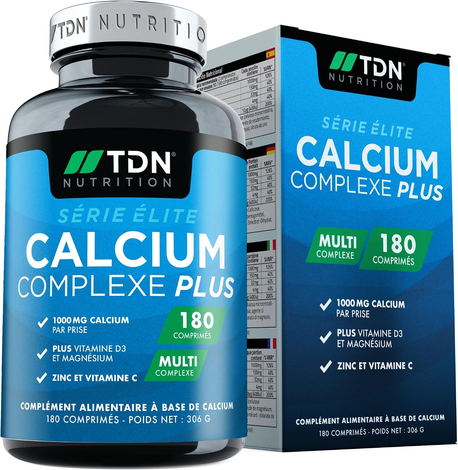 Calcium Vitamin D Supplement - 180 Tablets - Calcium Complex with Vitamin D3, Magnesium, Zinc and Vitamin C - Bone, Joint & Muscle Health - Made in the UK - Image 2