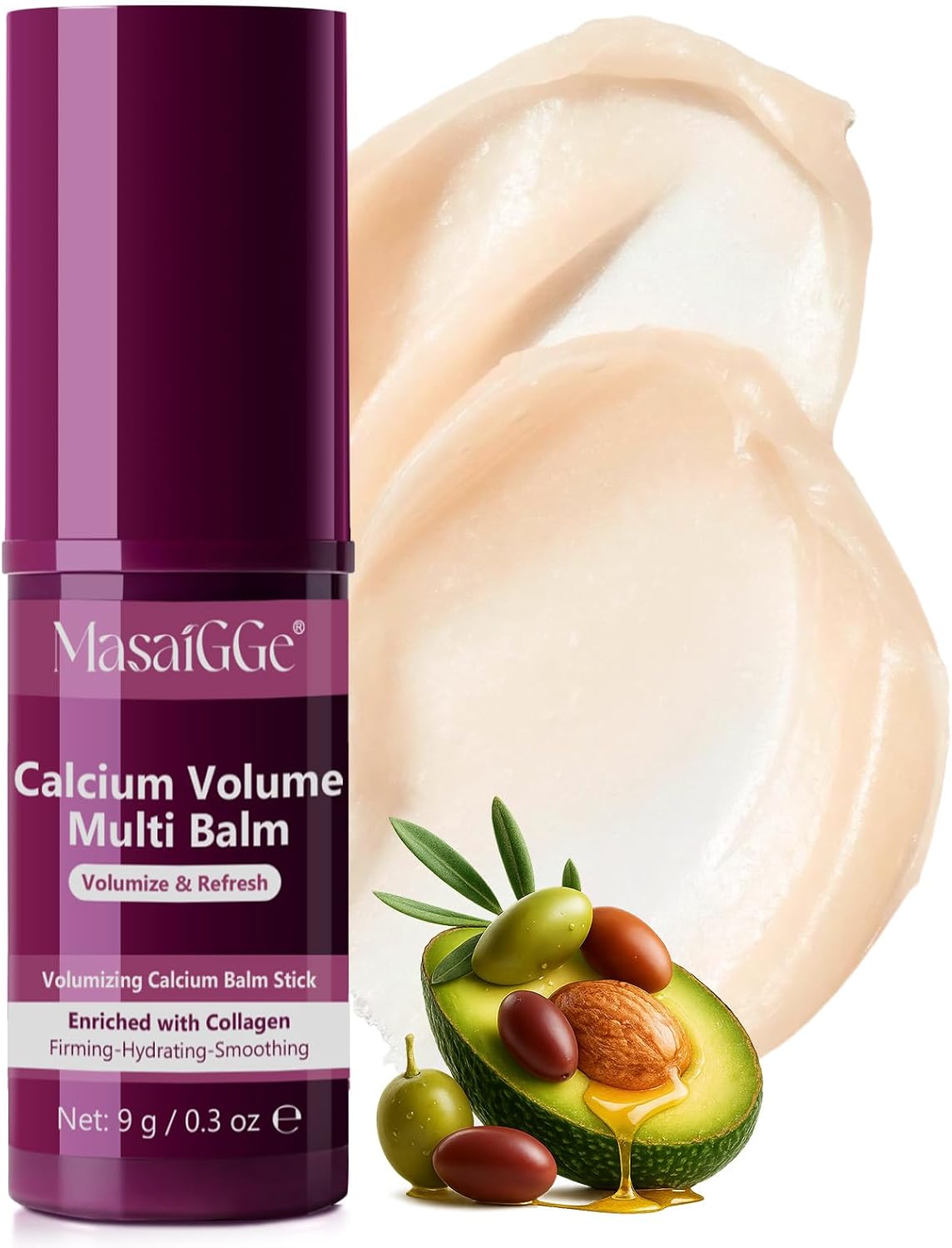 Calcium Wrinkle Capture Stick (0.3oz), Multi Balm Stick for Wrinkles, Calcium Volume Multi Balm, Multi-Volume Balm, Korean Collagen Moisturizer, Anti-Aging, Firming, Skin Barrier, Nourishes - Image 2
