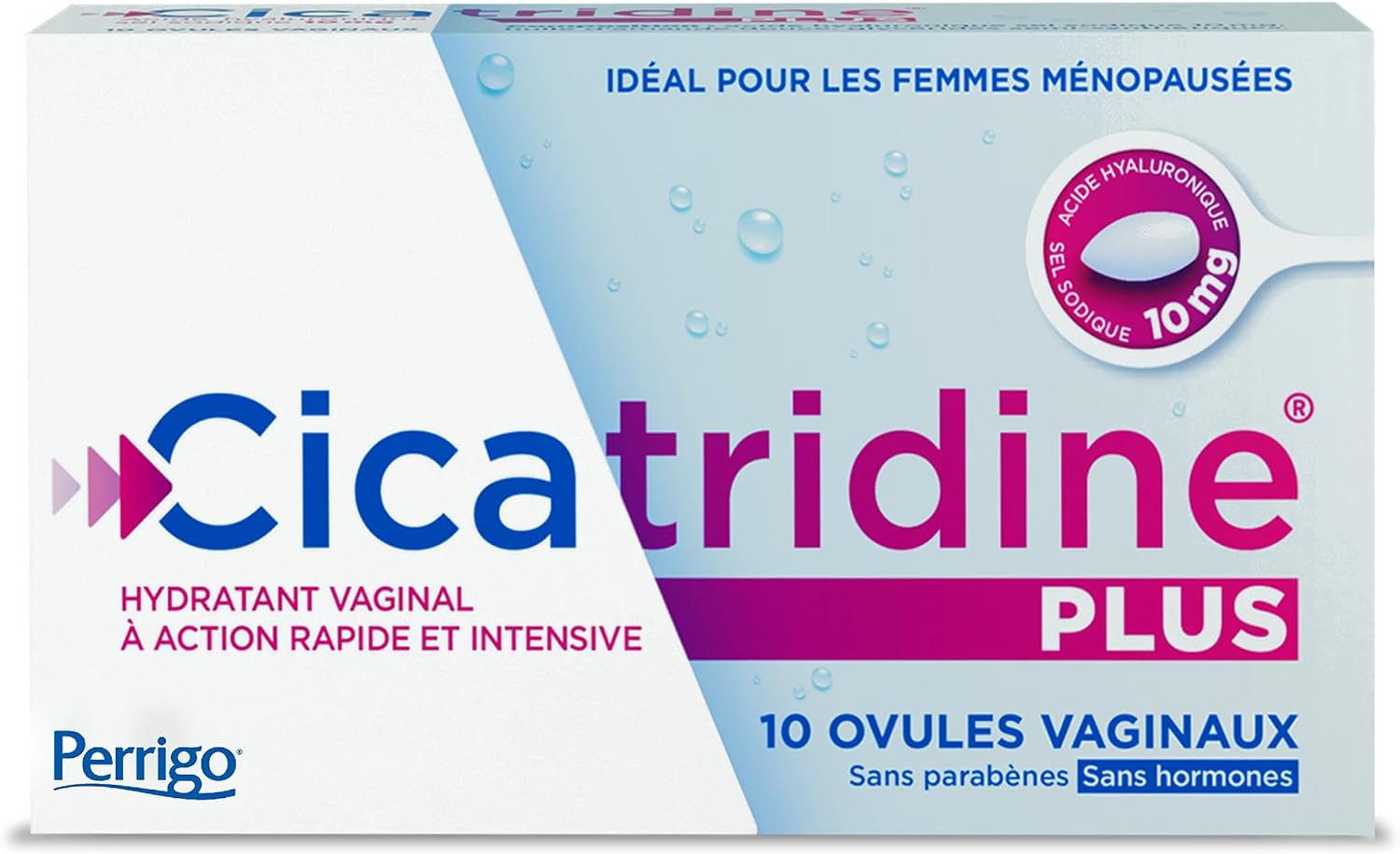 Cicatridine PLUS – Vaginal Ovules - Vaginal Dryness Treatment - For Postmenopausal Women - Hyaluronic Acid Sodium Salt 10mg - Medical Device - 10 Eggs - Image 2