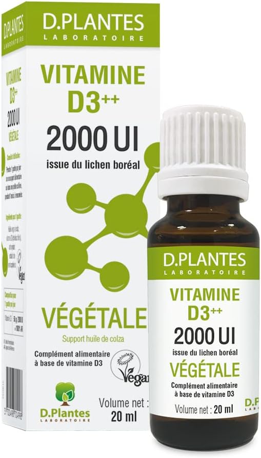 D.PLANTES - Vitamin D3 2000 IU - Food Supplement - Immunity, Normal Bone - Boost in Life D - Plant Origin - Certified Vegan - 20 ml - Image 2