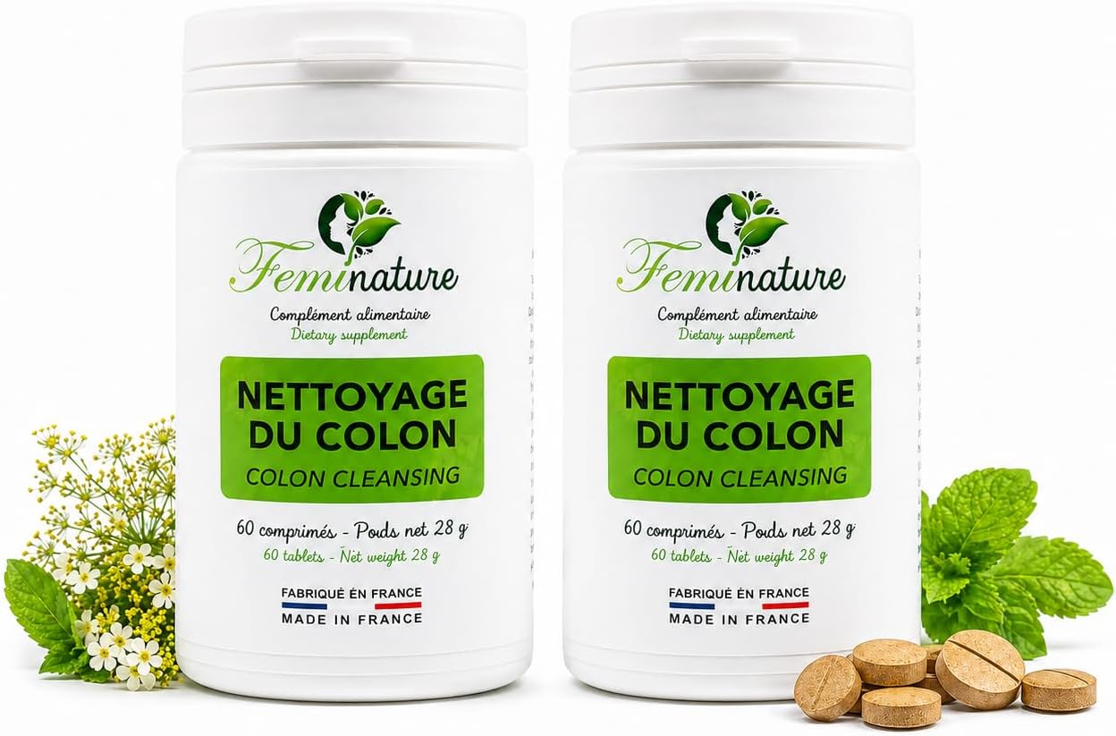 Detox Liver Colon & Intestines & Diuretic - Water Retention – Intestinal Flora & Flat Belly Men Women – Intestinal Gases - Bloating & 120 tablets & Made in France by Féminature (2) - Image 2