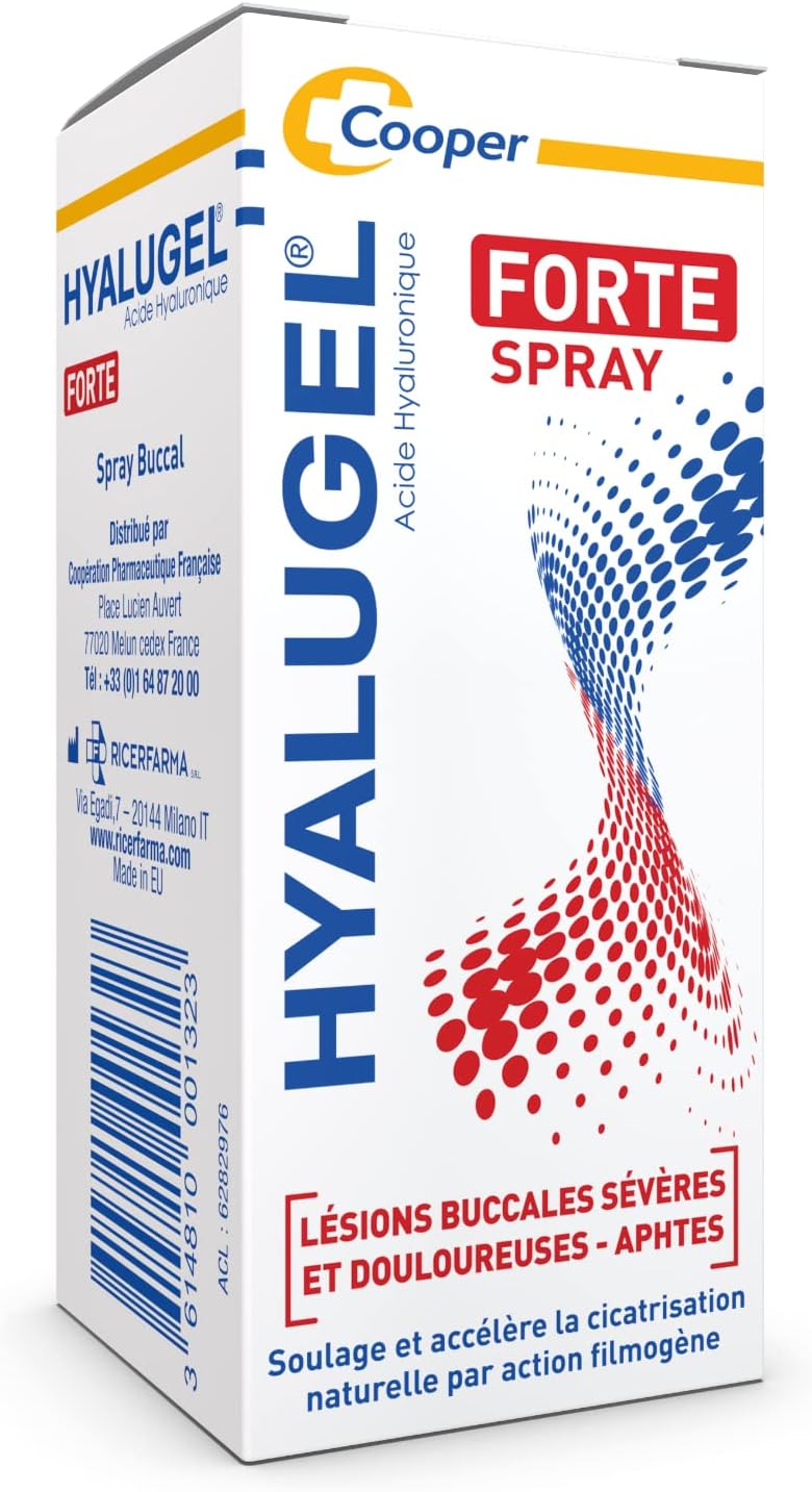 HYALUGEL Mouth Spray - Severe and Painful Wounds - Aphthae - Hyaluronic Acid - 20 ml - Image 2