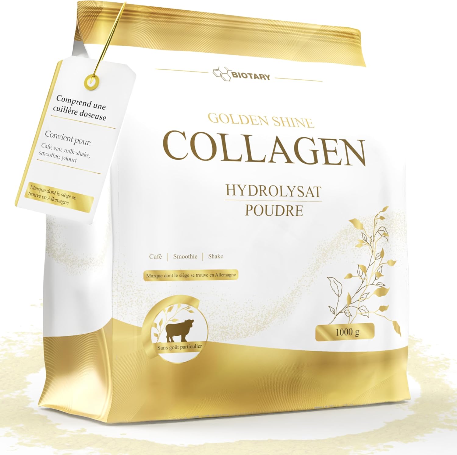 Hydrolyzed Collagen Powder 1000g Peptides Types I II & III Neutral Taste | 100% Pure Bioactive Collagen Protein Highly Dosed Excellent Solubility Controlled Quality 500g 700g 1000g 1500g - Image 2