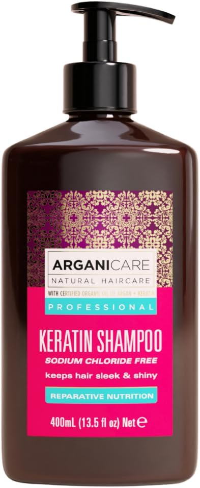 Hydrolyzed Keratin Repair & Nutrient Shampoo - Gentle Wash, Helps Smooth Cuticle, Strengthens Hair Fiber, Sodium Chloride Free Formula, 400ml - Image 2