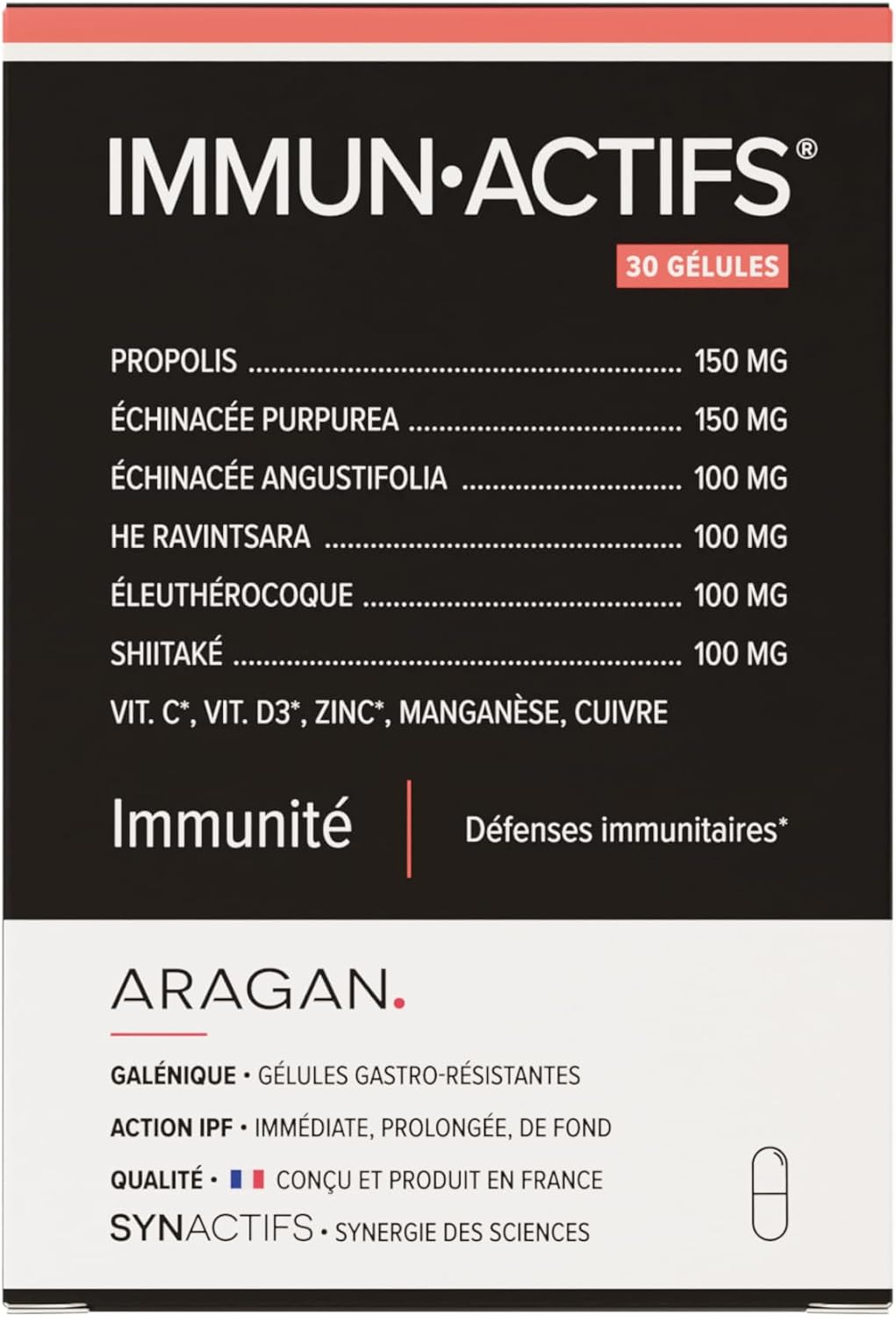 Immunactives - Food Supplement Immunity - Ravintsara Essential Oil, Vitamin C, Propolis, Zinc, Copper - Aragan - 30 Capsules - Image 2