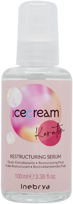Inebrya Ice Cream Keratin Restructuring Serum - Fluido Ristrutturante 100m - Image 2
