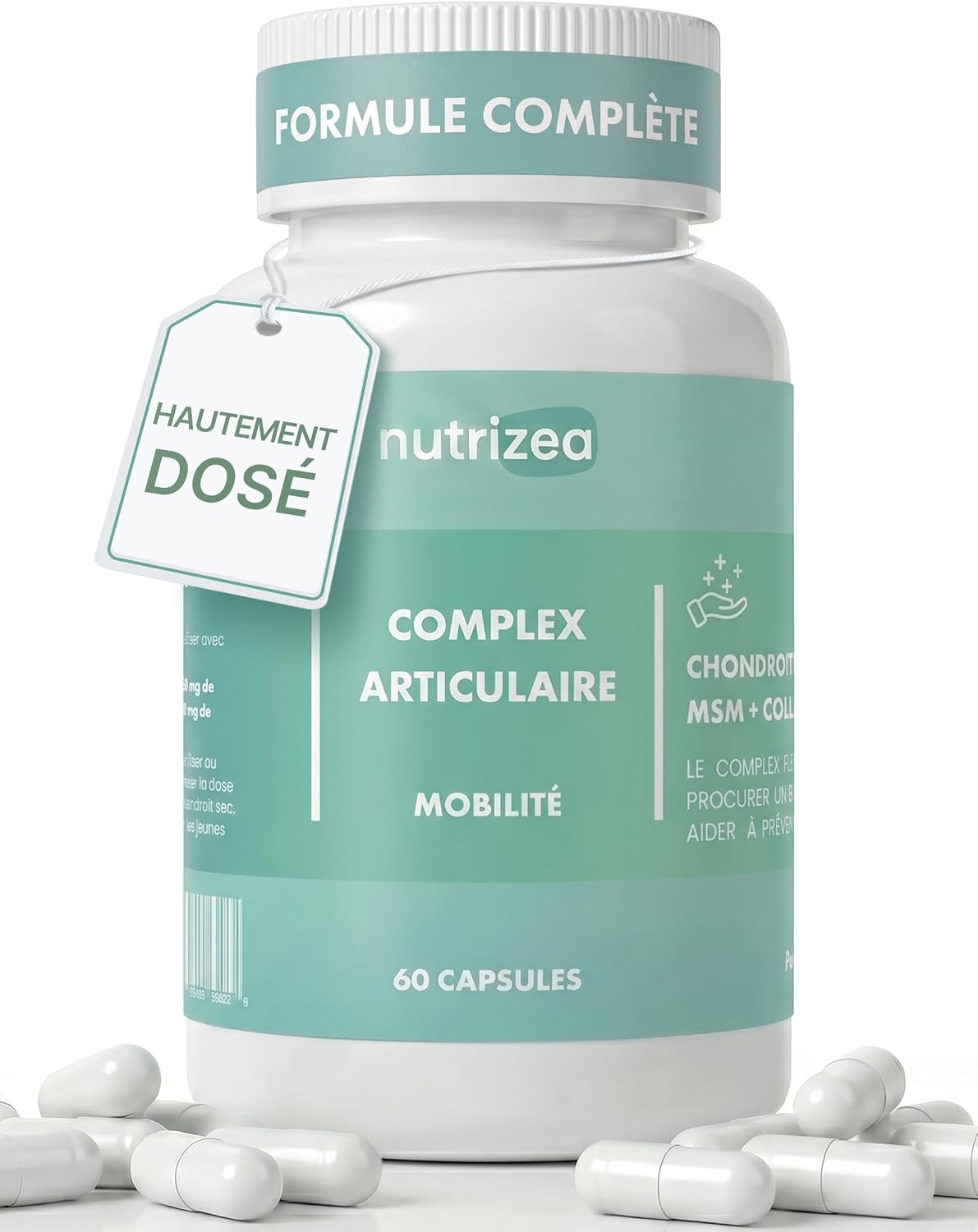 Joint Complex Mobility 1700 mg With Glucosamine + Chondroitin + MSM + Collagen - Joint Relief - Complete Formula - 60 Natural Capsules - Image 2