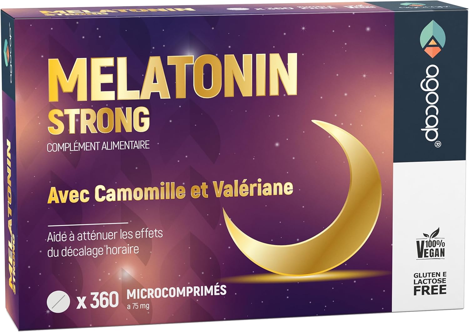 Melatonin for sleeping with Chamomile and Valerian. Strong melatonin, 1 mg with 360 minitablets. Sleep supplements, Melatonin Pura, regulates sleep cycle and reduces jet lag symptoms - Image 2