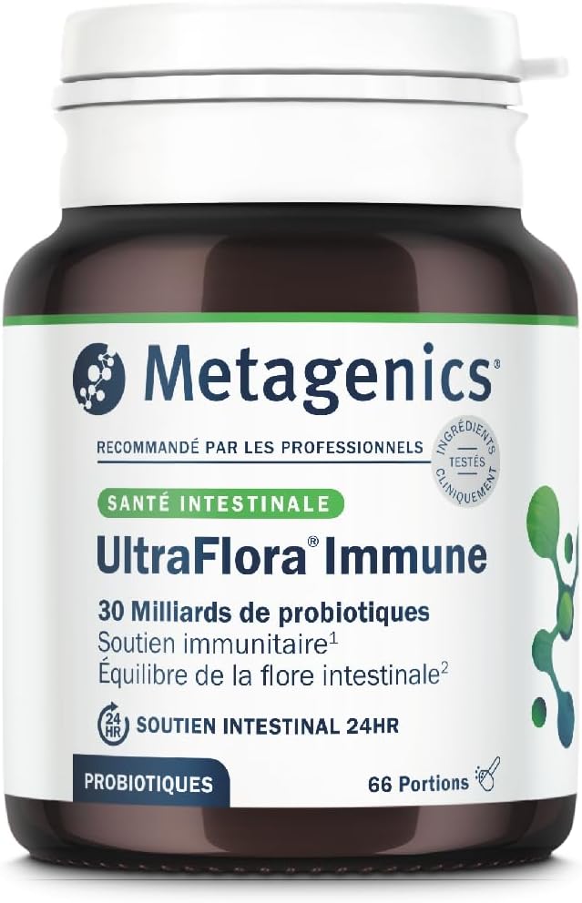 Metagenics UltraFlora Immune, Probiotics Flora Vitamin D, 60 Servings | Selected lactic ferments and vitamin D. Contributes to the normal functioning of the immune system on a daily basis. - Image 2