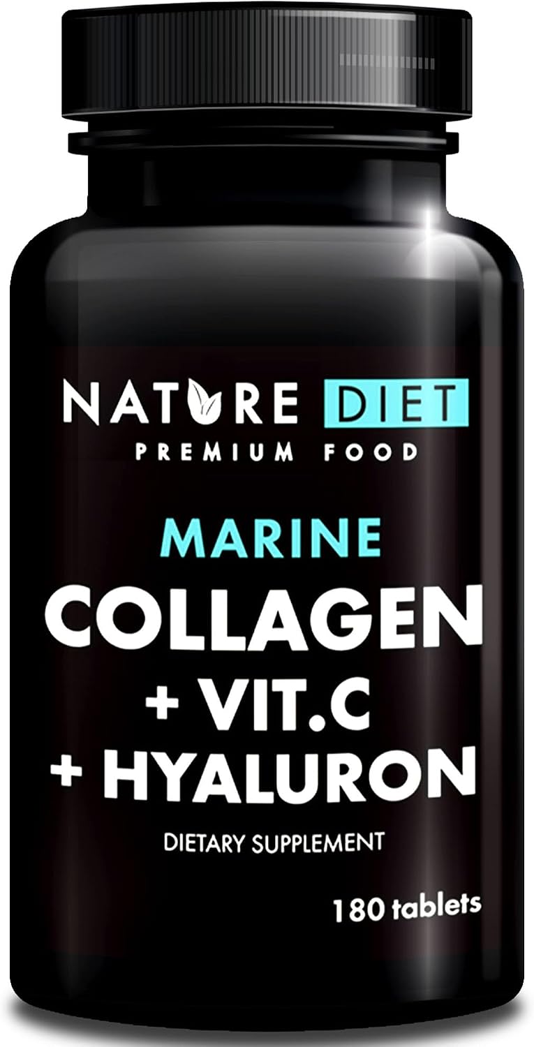 Nature Diet Marine Collagen with Hyaluronic Acid and Vitamin C | 180 tablets, 500 mg, Peptane F, Fish Collagen - Image 2