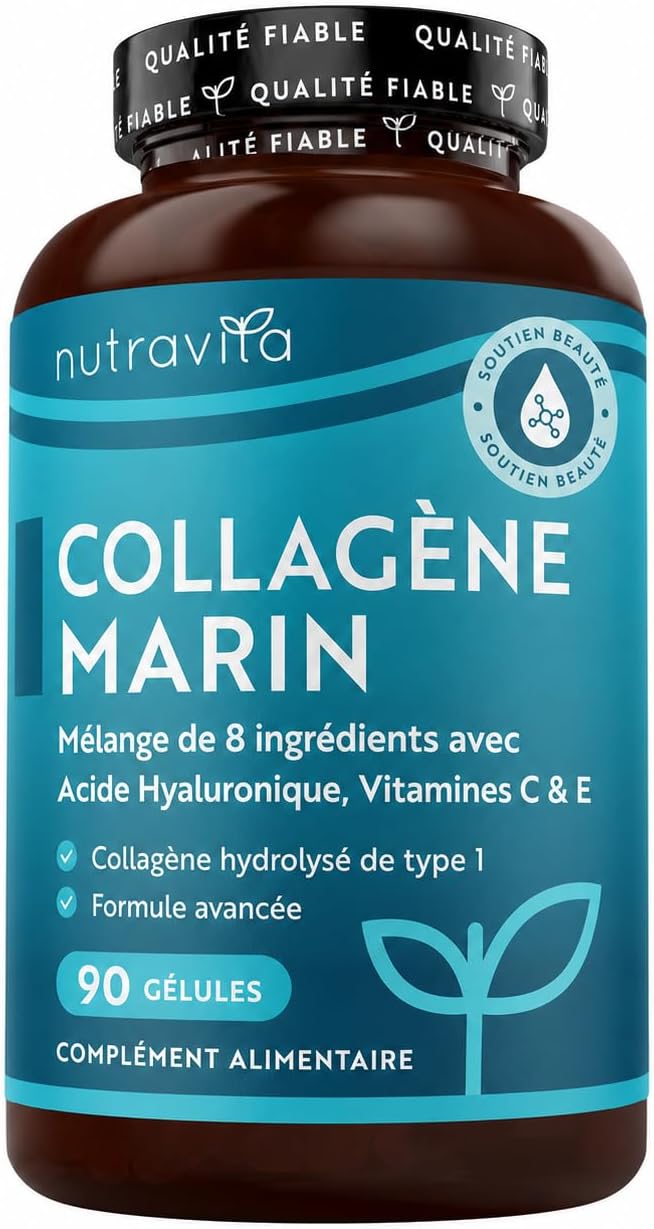 Nutravita Marine Collagen and Hyaluronic Acid 1000mg - 90 Capsules - Image 2