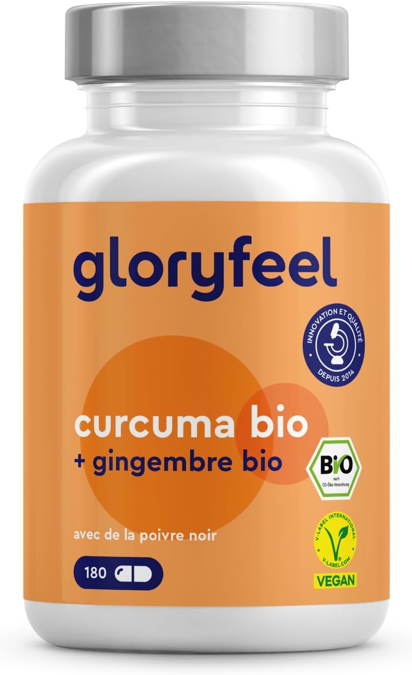Organic Turmeric with Ginger and Black Pepper, 3300 mg per Daily Dose, Curcumin and Organic Piperine High Dosed, Natural Indian Origin, 100% Vegan, No Additives, Food Supplement - Image 2