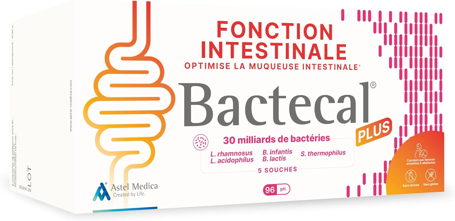 PLUS - Digestive and immune support & intestinal flora restoration - Probiotics - Dietary supplement - 96 capsules - Image 2