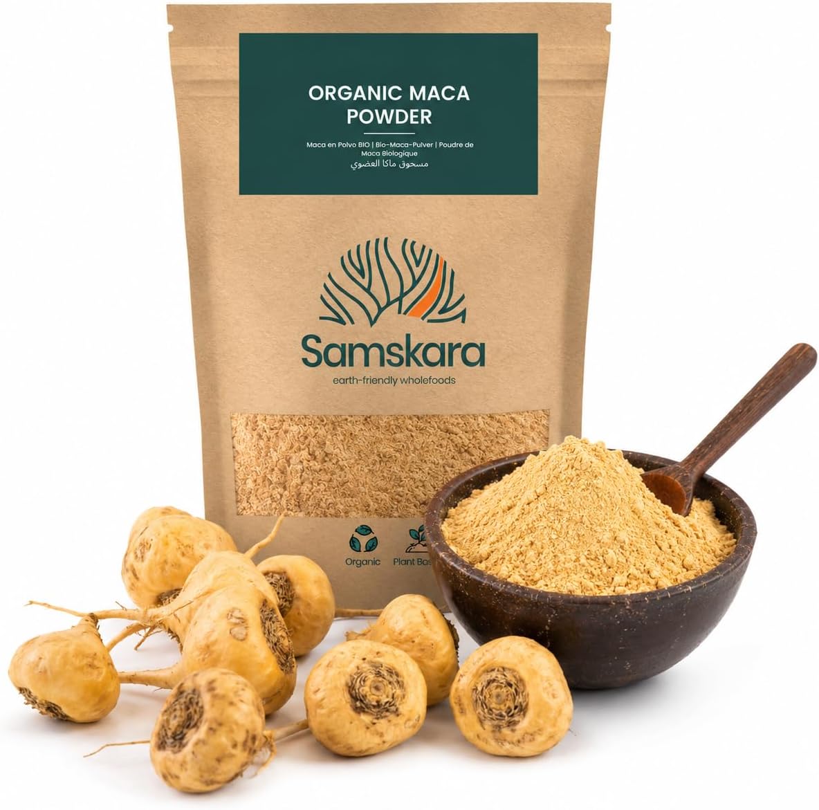 Samskara Organic Raw Pure Andean Peruvian Maca Powder | 100% Dried & Ground Fruit | Outstanding Physical and Mental Performance (1kg) - Image 2