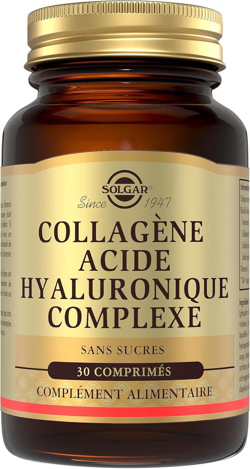 Solgar Collagen Hyaluronic Acid Complex - Skin Beauty - Wrinkles and Fine Lines - With Vitamin C and Chondroitin - Food Supplement - Bottle of 30 Tablets - Image 2