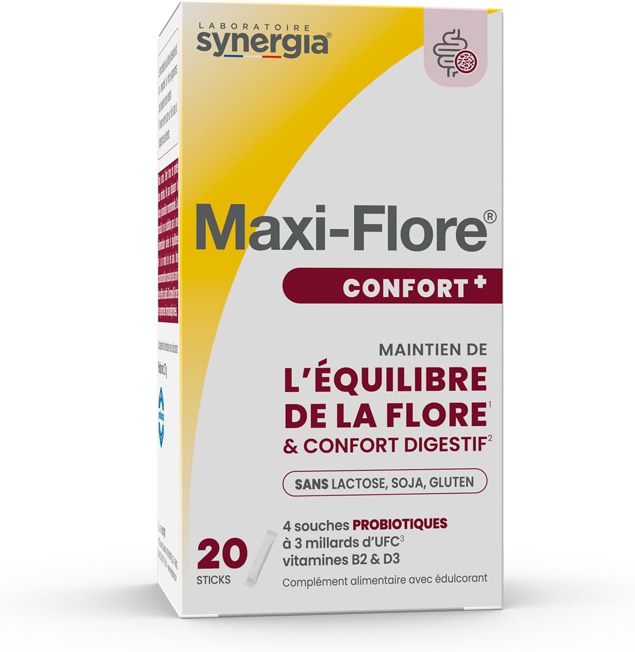 Synergia Maxi-Flore – Lactic Ferments – Intestinal Flora – 20 Sachets - Image 2
