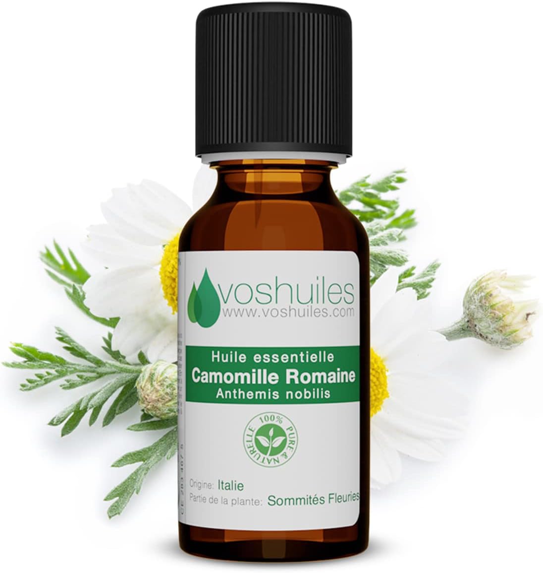 VOSHUILES - Roman Chamomile Essential Oil 5 ml - 100% Pure and Natural - HEBBD - Soothing - Ideal for Relieving Tension - Noble - Quality Essential Oil - Image 2