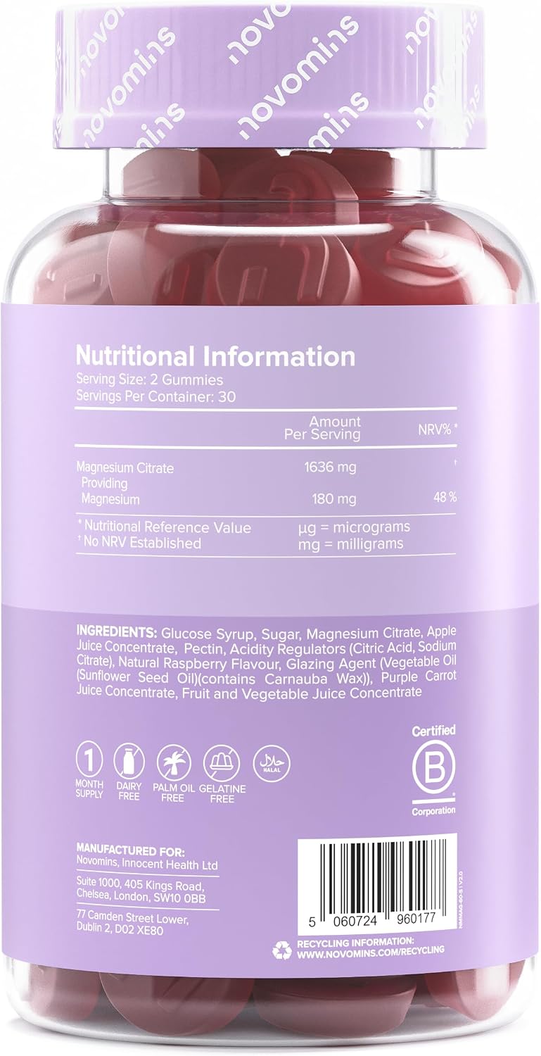 Magnesium Gummies | 1636 mg Magnesium Citrate | Novomins - Image 3