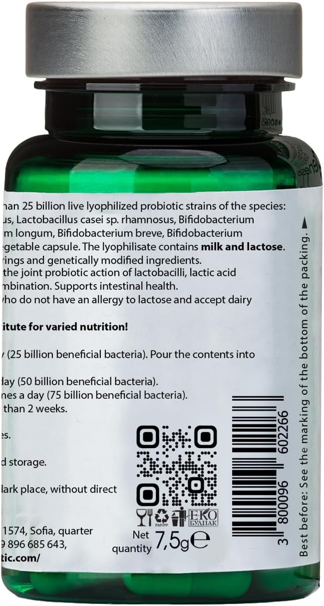Genesis MegaMix Bio Probiotics – Dietary Supplement with Bifidobacterium and Lactobacillus spp. Immune Support, Digestive Health and Gut Flora 30 Capsules 250 mg - Image 4