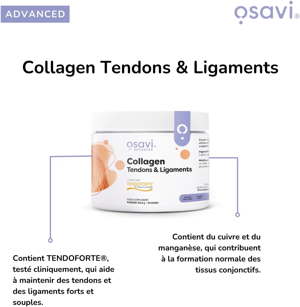 Osavi Collagen Peptides - Tendons & Ligaments - 150.9g - Image 6
