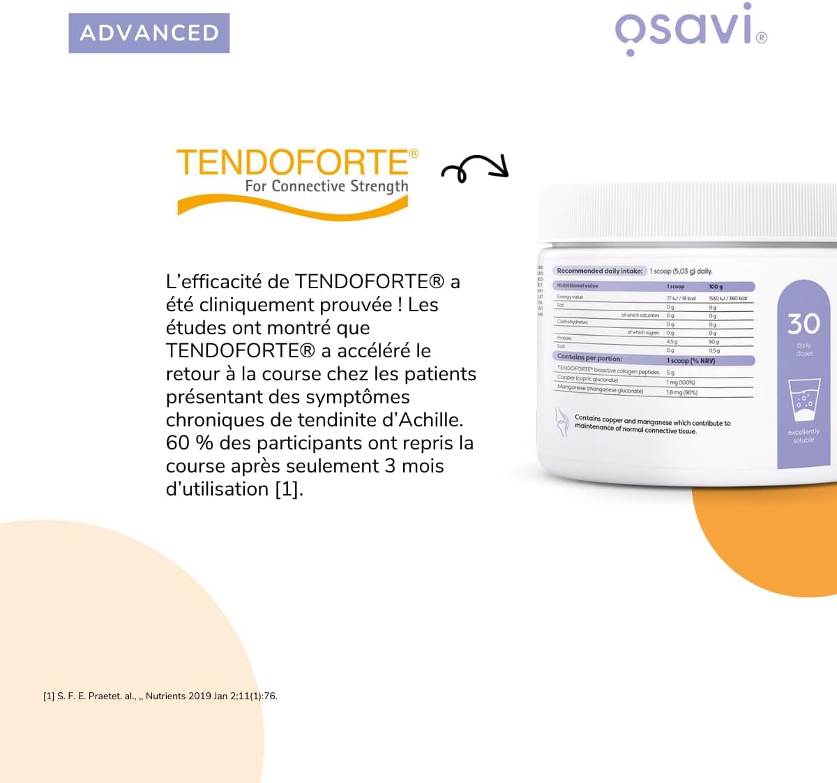 Osavi Collagen Peptides - Tendons & Ligaments - 150.9g - Image 7