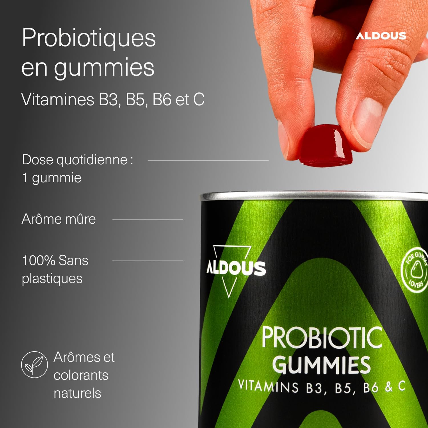Probiotic Intestinal Flora Gummies – 120 Natural Cherry Flavour Gums - Image 3