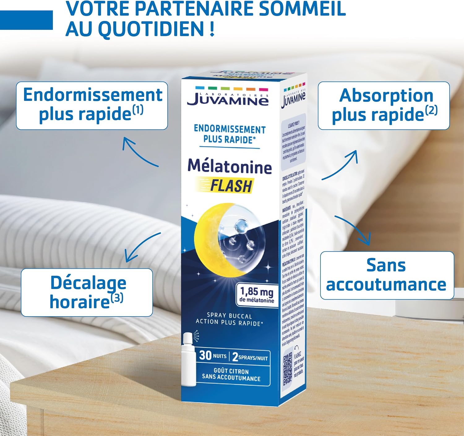JUVAMINE Sleep Spray - Melatonin 1.85mg - Fast Sleep - 15ml - Image 3
