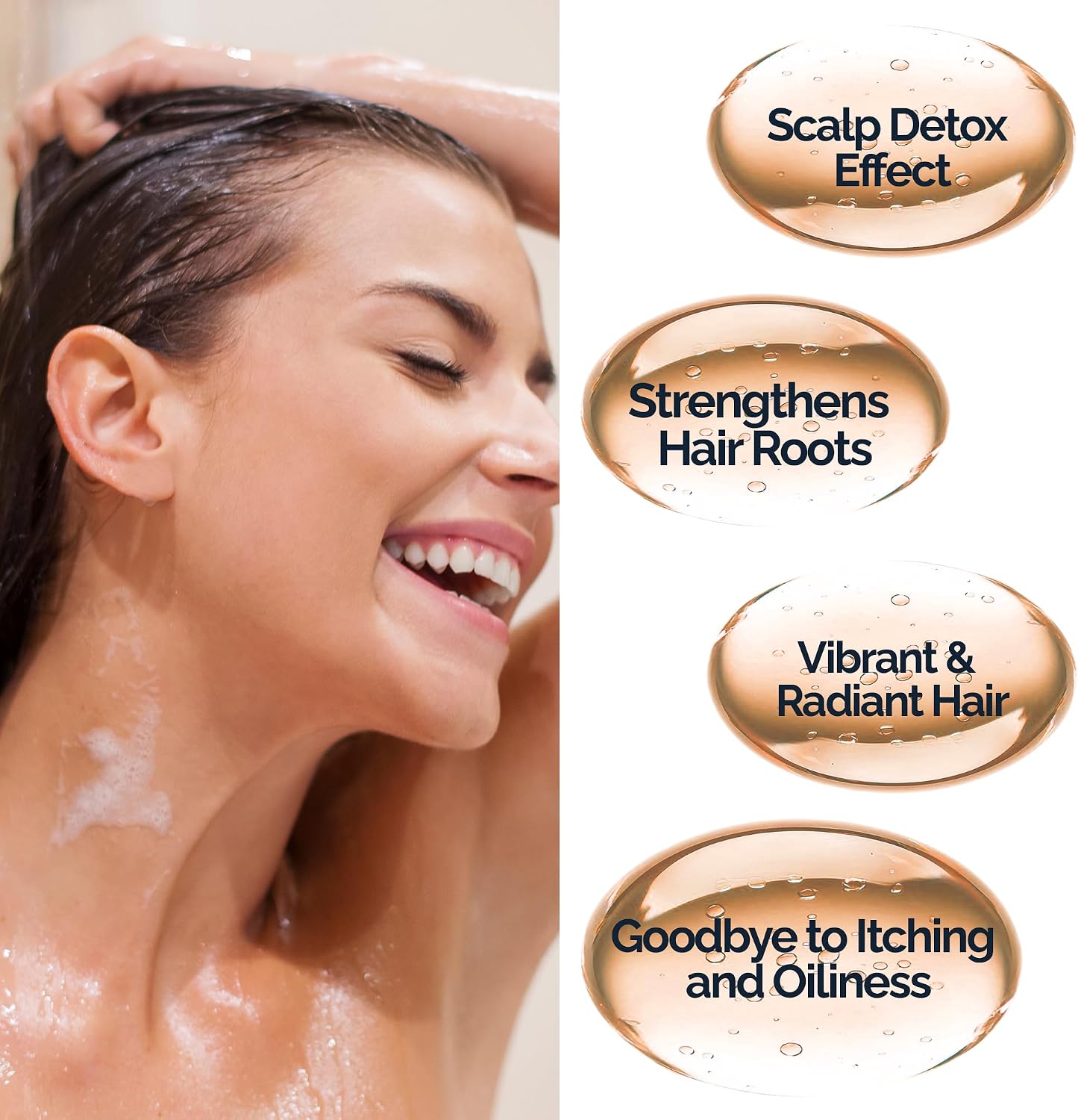 Mineaderm Detox Vegan & Sulphate Free Shampoo with Tea Tree Oil, Grape Seed Extract & Amino Acids - Deep Cleanses & Purifies Oily & Sensitive Scalps - Image 6