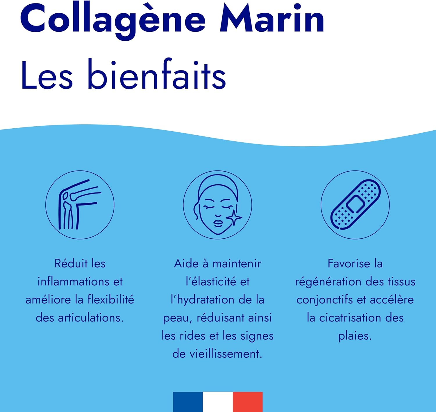 Marine Collagen Powder Type 1 + Hyaluronic Acid, Glycine, Silicon, Vitamins C - Skin & Joints - 5000mg Hydrolyzed Collagen to 2000 Da - Peptides - Neutral Taste - Made in France - Image 4