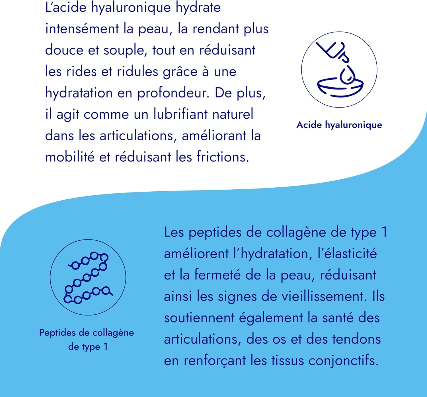 Marine Collagen Powder Type 1 + Hyaluronic Acid, Glycine, Silicon, Vitamins C - Skin & Joints - 5000mg Hydrolyzed Collagen to 2000 Da - Peptides - Neutral Taste - Made in France - Image 5