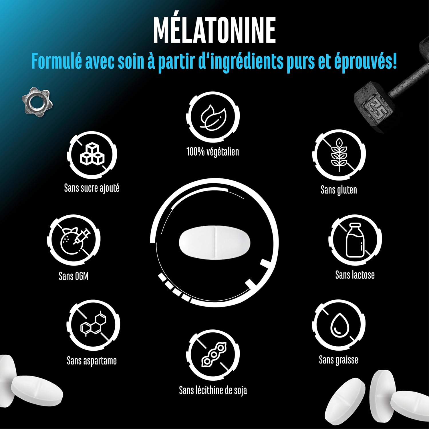 GEN GERMAN ELITE NUTRITION Melatonin Time Release – 365 Sucking Tablets - Image 6