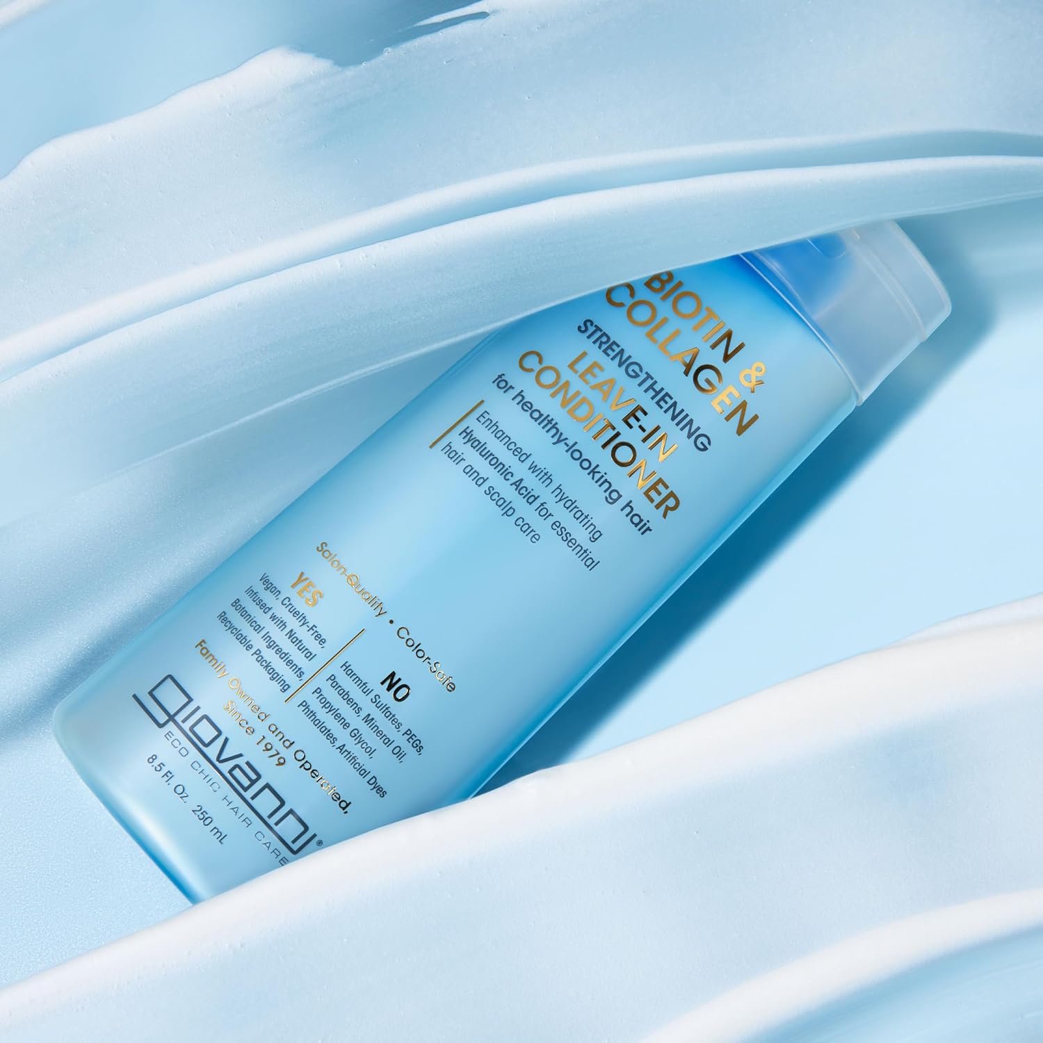 Biotine & Collagen Fortifying Leave-In Conditioner 250ml Giovanni - Image 4
