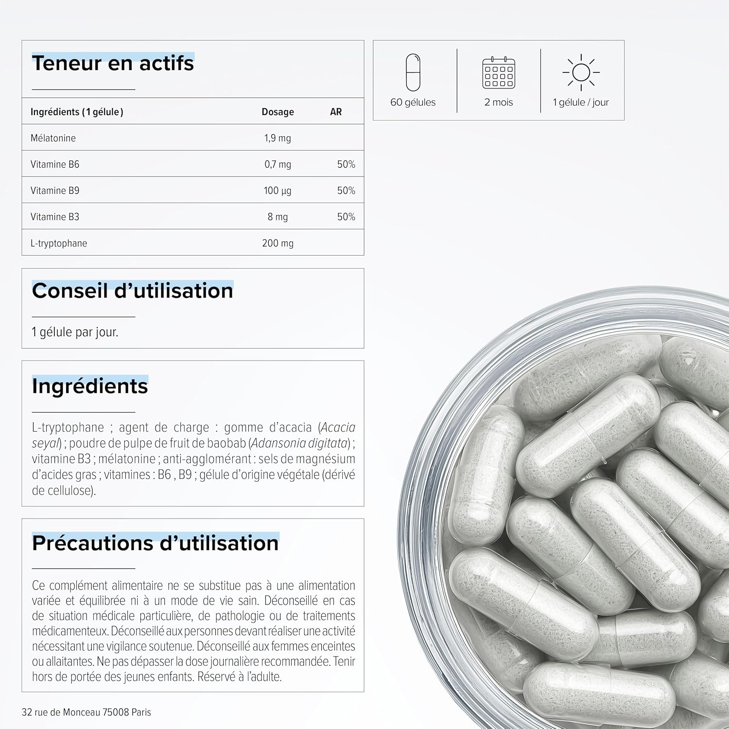 Melatonin 1.9mg High Dosed - Fast Sleep & Repairing Night - Image 9