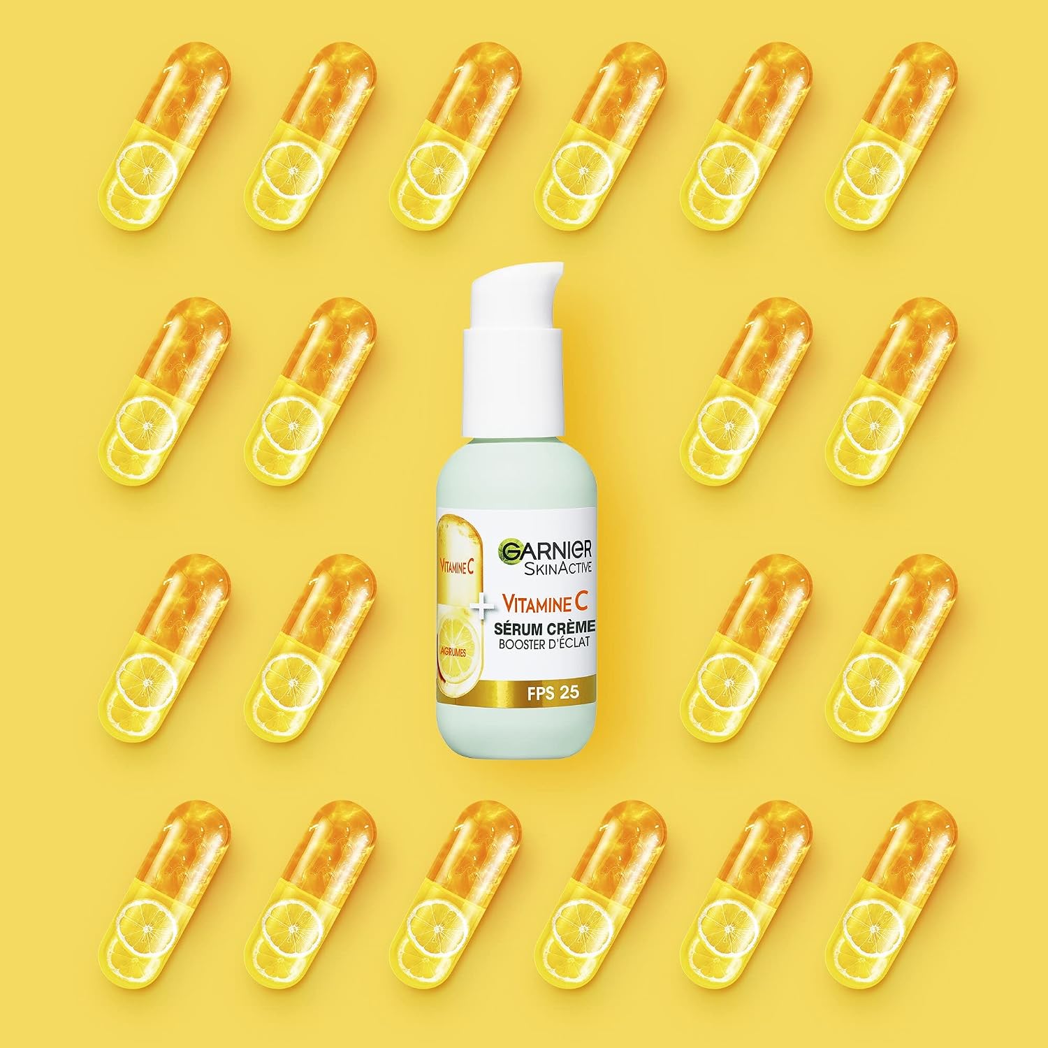 GARNIER Skin Active - 2-in-1 Radiance Booster Cream Serum - 72h Hydration & Radiance - SPF 25 - Vitamin C & Citrus - Vegan & Cruelty Free - Dull Skin In Lack of Radiance - 50 ml (Pack of 2) - Image 9