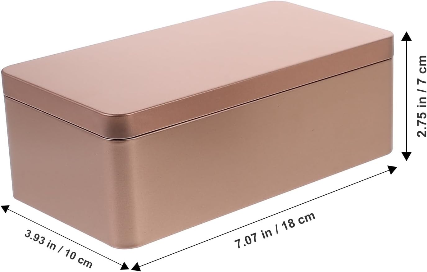 SEWACC Boîtes en Fer Rectangulaires 2pcs Faciles à Ouvrir pour Conserver Baies de Goji Lors de Déplacements - Image 3