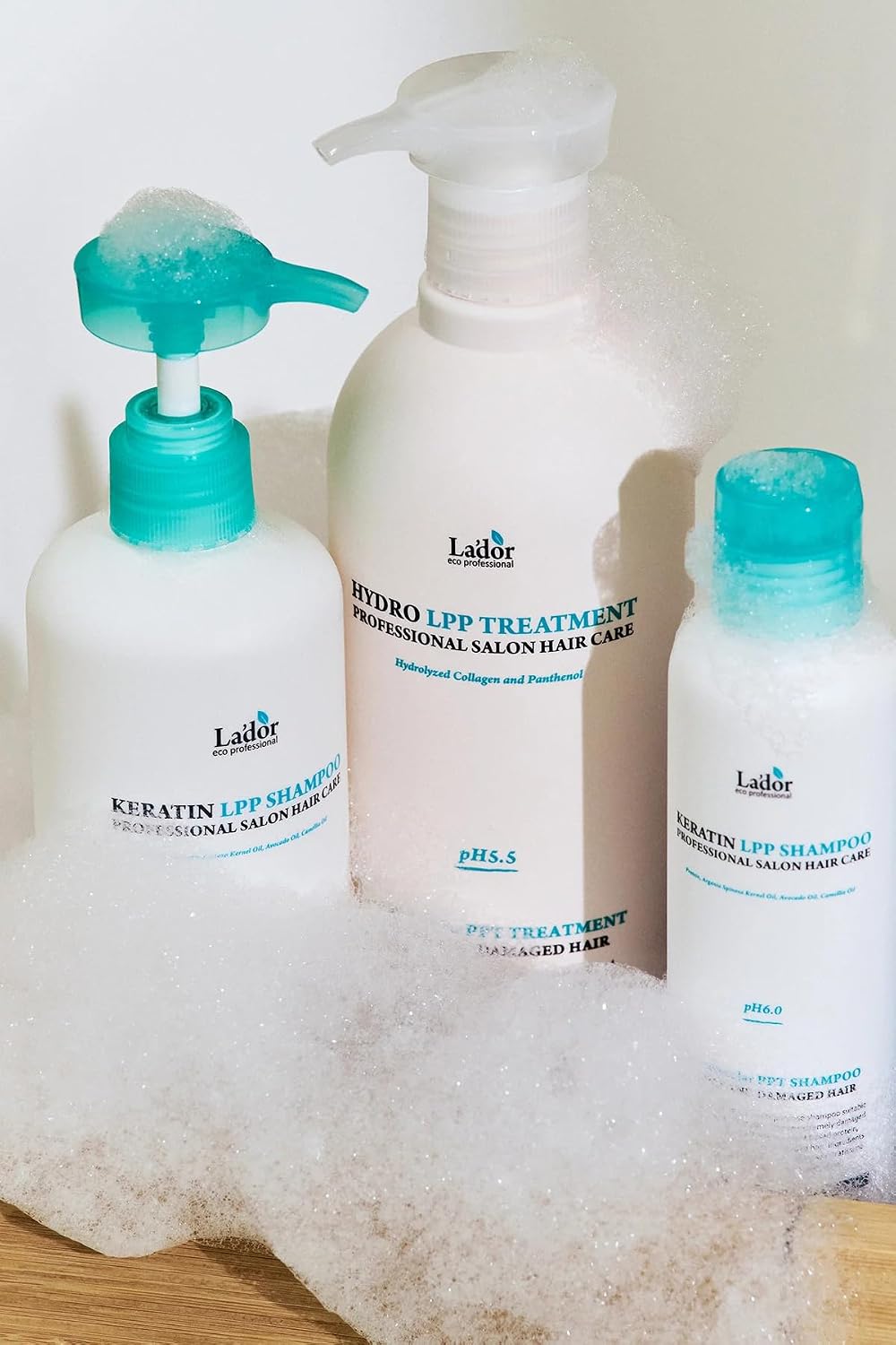 LA'DOR Keratin LPP Shampoo for Hair 530ml Shampoo pH Reduced Cleanses Gently Nourishes Moisturizes Damaged Dry Hair Restoring Vitality Protein Wheat Protein Silk - Image 3