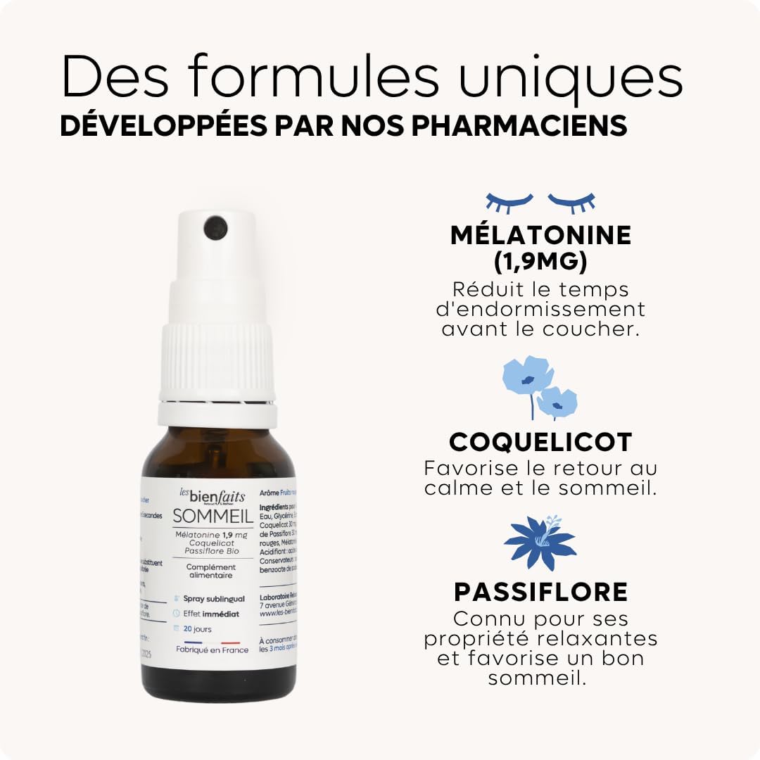 Melatonine Sleep Spray 1.9mg | Rapid Sleep | Fight Insomnia & Night Wake Up | Red Fruit Taste | Passionflower and Lemon Balm | No Added Sugar & Alcohol Free - Image 4
