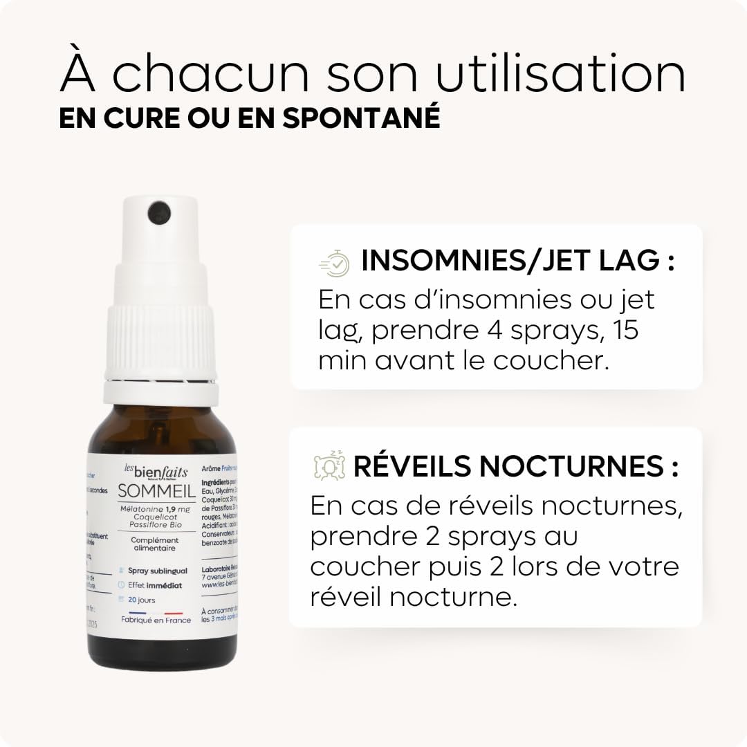 Melatonine Sleep Spray 1.9mg | Rapid Sleep | Fight Insomnia & Night Wake Up | Red Fruit Taste | Passionflower and Lemon Balm | No Added Sugar & Alcohol Free - Image 8