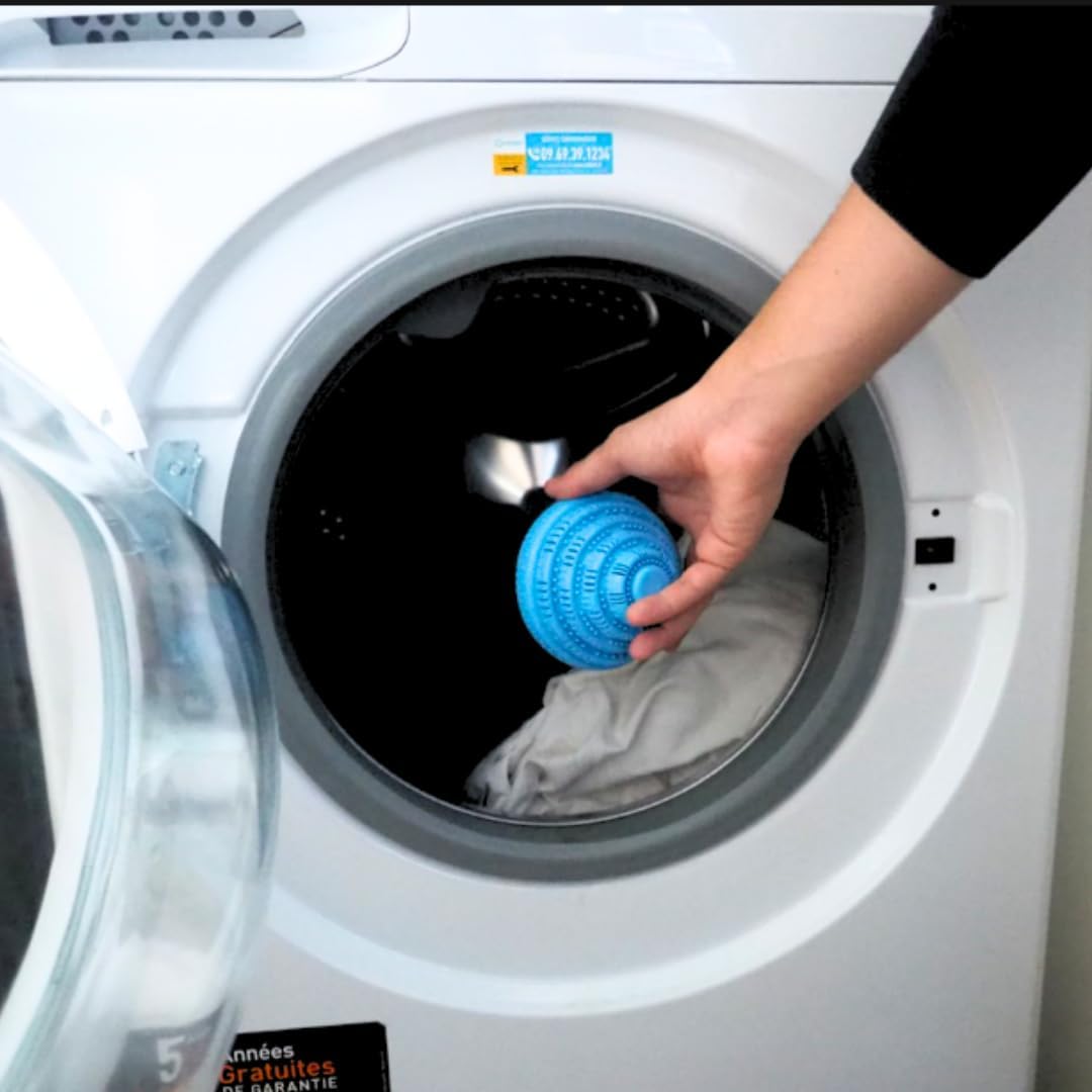 Reusable Eco-Friendly Washing Ball | Hypoallergenic | Ceramic Beads & Activated Carbon | Cleans and Purifies Water | Natural Alternative to Laundry - Image 5