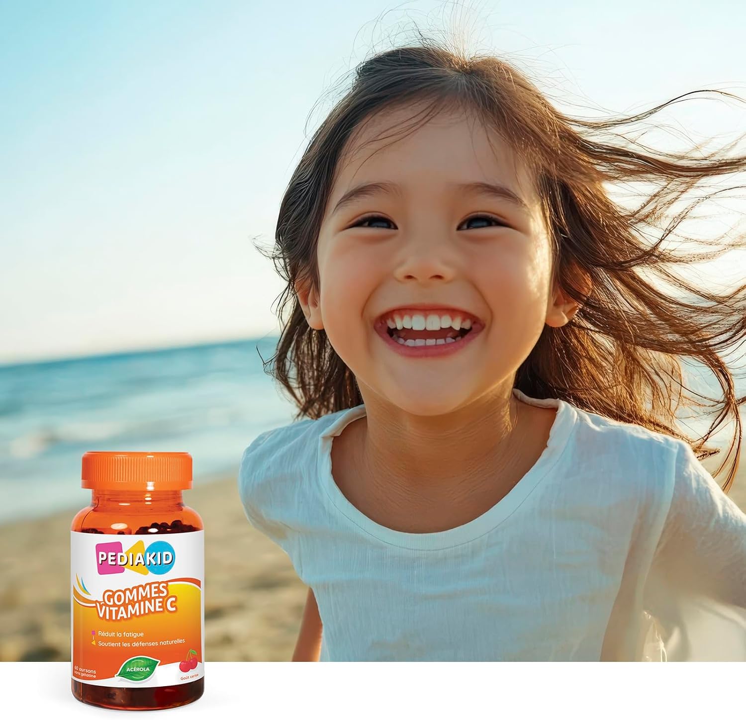 PEDIAKID Children's Vitamin C Erasers Energy, Fatigue & Immunity 60 Bears - Image 5