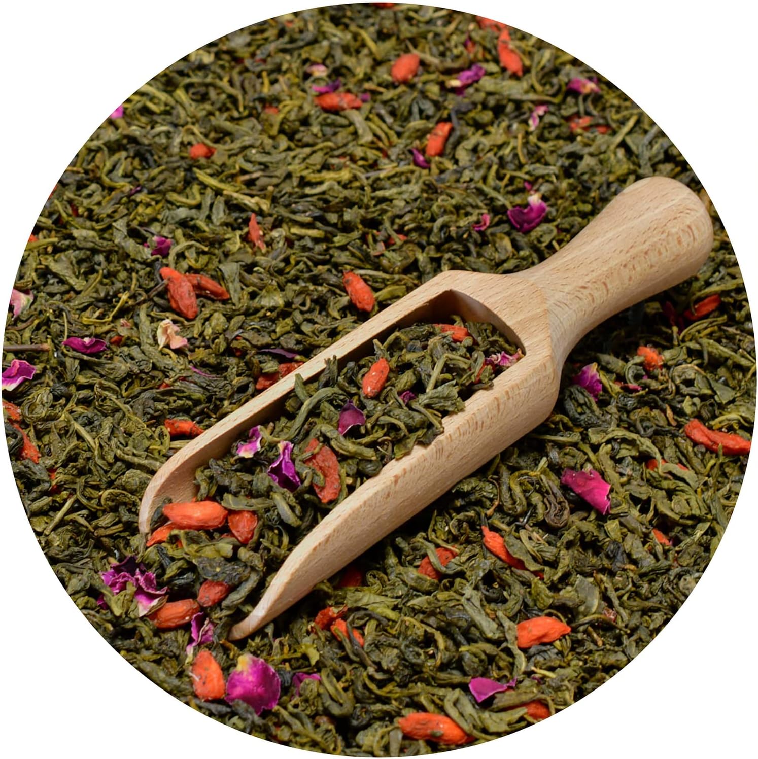 Mary Rose Strawberry Fields Green Tea | China Green Tea | Yunnan | Strawberry & Goji Berries | Natural Fruit Additives | Theine Source | Natural Stimulation | 50g - Image 5