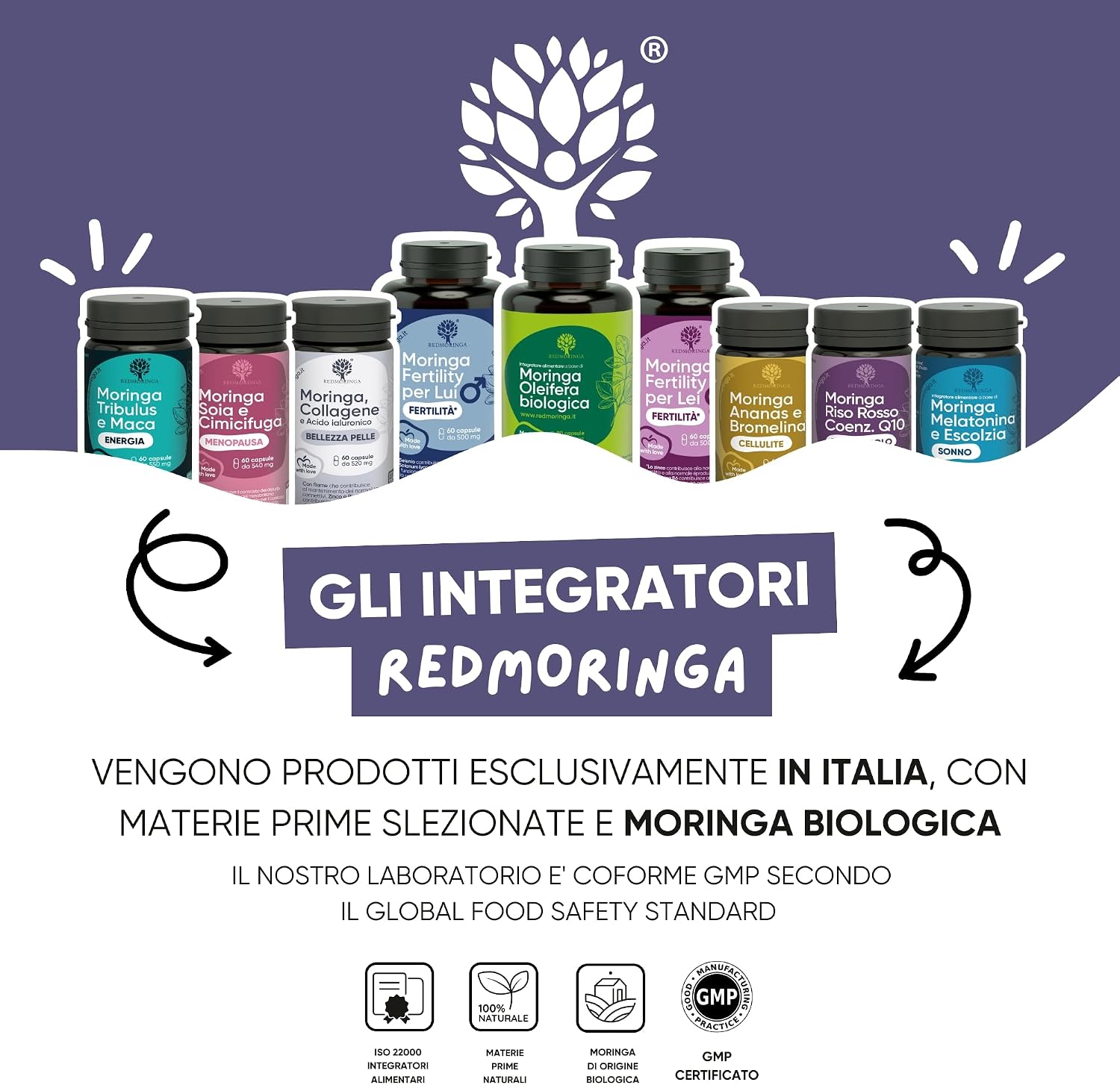Phosphatidylserine 450 mg + Moringa | Reduces Cortisol, Stress & Fatigue | Memory, Concentration & Metabolism | 180 Capsules | Made in Italy RedMoringa - Image 10