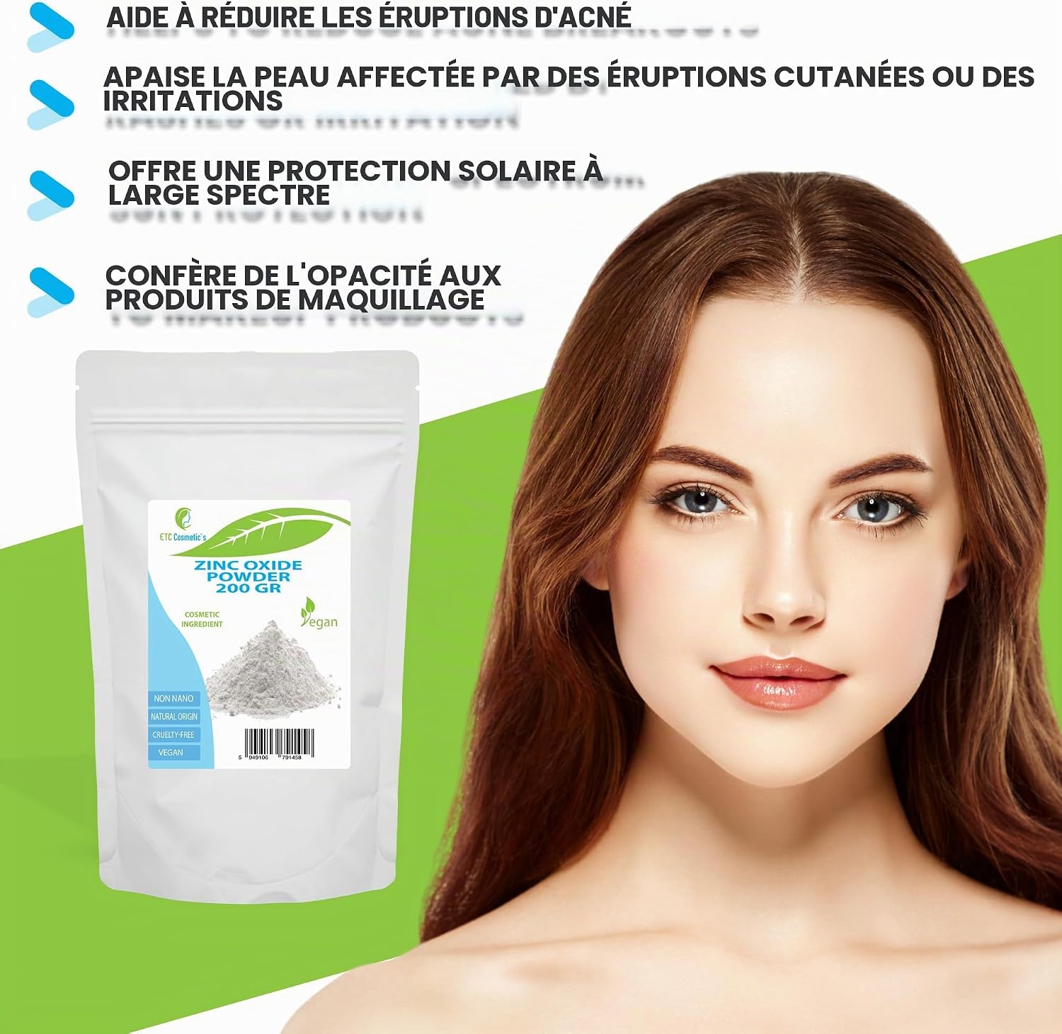 Zinc Oxide Powder 200g Cosmetic Ingredient High Purity Material Non Nano - Image 6