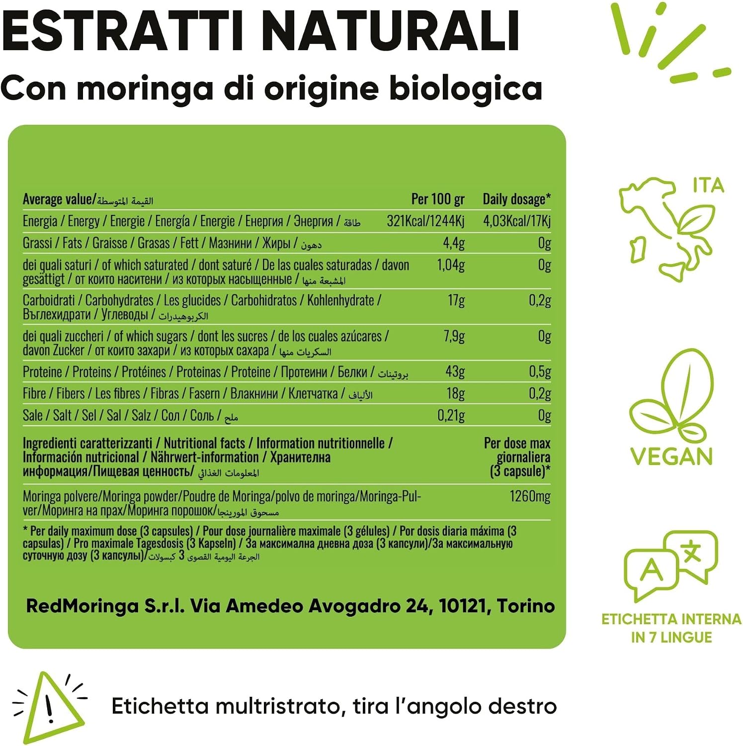 Low Cortisol Women - Phosphatidylserine 450 mg + Organic Moringa + Liquid Drainage 11 Herbs with Dandelion, Birch, Pineapple - Stress, Liver Purification and Retention - Made in Italy RedMoringa - Image 9
