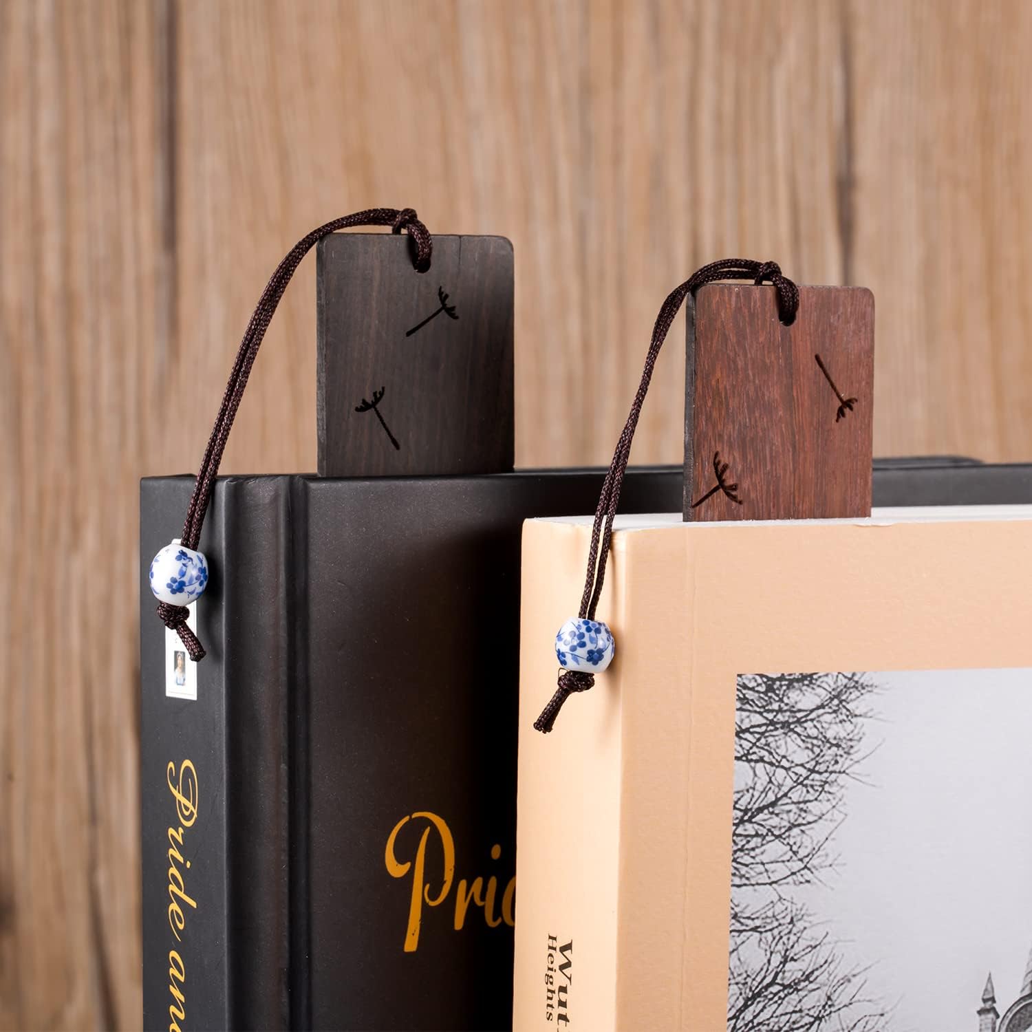Dandelion Wooden Bookmark Set for BFF Best Friend, Handmade Wooden Tassels Bachelor Friendship Gifts for Teenagers Boy Girl Man Woman - Image 7