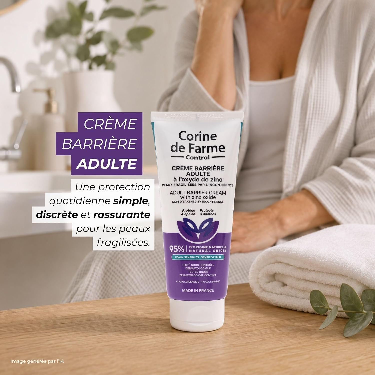 Corine de Farme Adult Zinc Oxide Barrier Cream 100ml - Image 3